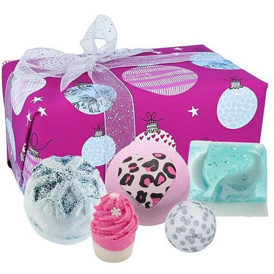 Bomb Cosmetics Wonderful - Fabelhaftes, funkelndes ballistisches Bad 2 x 160 g + Badestift 50 g + Glycerinseife 100 g + Ball 30 g, Kosmetikset