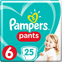 Pampers Pants Größe 6, 15+ kg Windelhöschen 25 Stück
