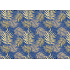 Ditipo Geschenkpapier 70 x 100 cm Blau mit goldenem Farn 2 Blatt