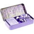 Esprit Provence Lavendel-Toilettenseife 60 g + Duftsäckchen + ätherisches Öl 12 ml + Dose mit Bild von Lavendelblüten, Kosmetikset für Frauen