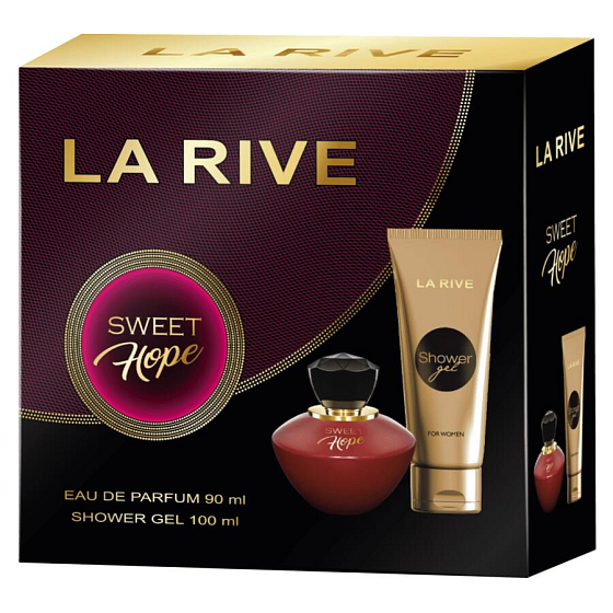 La Rive Sweet Hope Eau de Parfum 90 ml + Duschgel 100 ml, Geschenkset für Frauen