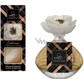 Lady Venezia Luxury Cashmere - Kaschmir-Aroma-Diffusor mit Blume für die allmähliche Freisetzung von Duft 100 ml