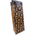 Nekupto Geschenktüte für Flasche 15 x 40 cm Weihnachtsgeschenke braun