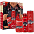 Old Spice Night Panther Duschgel 400 ml + Deodorant Stick 50 ml + Deodorant Spray 150 ml + Dominosteine, Kosmetikset für Männer