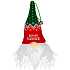 Albi Beleuchteter Elf mit der Aufschrift Frohe Weihnachten 12 cm