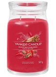 Yankee Candle Sparkling Cinnamon - Sparkling Cinnamon Duftkerze Signature großes Glas 2 Dochte 567 g