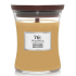 WoodWick Gilded Sands - Goldene Sande Duftkerze mit Holzdocht und Deckel Glas mittel 275 g
