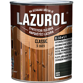 Lazurol Classic S1023 dünnflüssige Holzlasur mit Ölen, 0099 Ebenholz, 750 ml