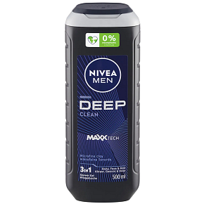 Nivea Men Deep Clean 3in1, Duschgel, 500 ml