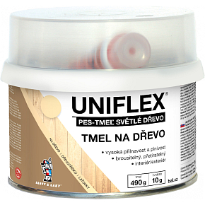 Uniflex PES-TMEL Holz, Holzspachtel, helles Holz, 500 g Uniflex PES-TMEL Holz, Holzspachtel, helles Holz, 500 g