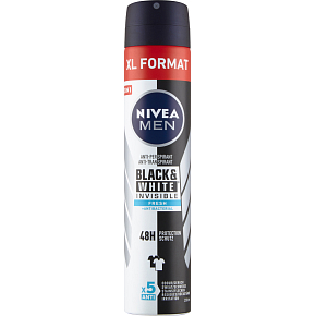 Nivea Men Black & White Invisible Fresh Herrenantiperspirant, 200 ml