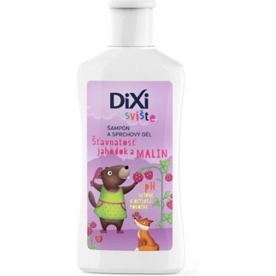 Dixi Sviště šampon a sprchový gel Erdbeere und Himbeere pro děti 100 ml