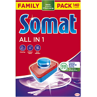 Somat Geschirrspültabs All in 1, 140 Stück