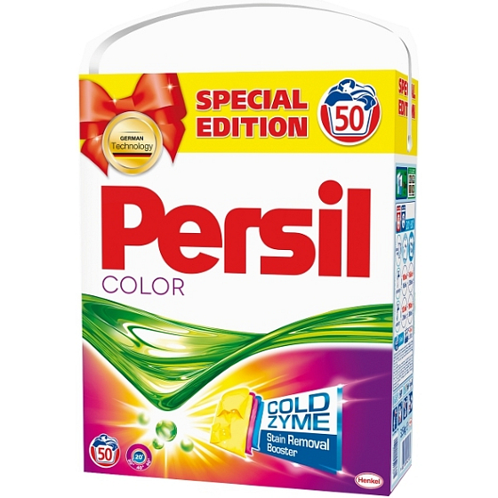 Persil ColdZyme Color Waschpulver für farbige Wäsche 50 Dosen von 3,5 kg