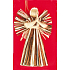 Engel mit goldenen Stielen 16 cm