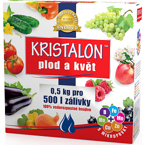 Agro Kristalon Frucht und Blüte, Dünger für Balkon- und Zierpflanzen sowie Holzgewächse, 500 g