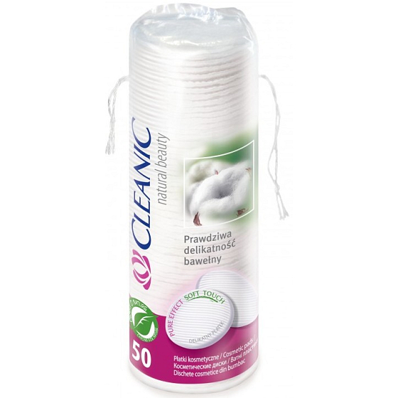 Cleanic Natural Beauty Pure Effekt Soft Touch Make-up Tampons 50 Stück