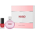 Hugo Boss Hugo Woman Extrem parfümiertes Wasser 30 ml + Hugo Woman Neuer Nagellack rot 4,5 ml, Geschenkset