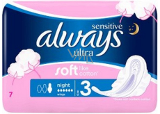 Always Sensitive Ultra Night Damenbinden mit Flügeln 7 Stück