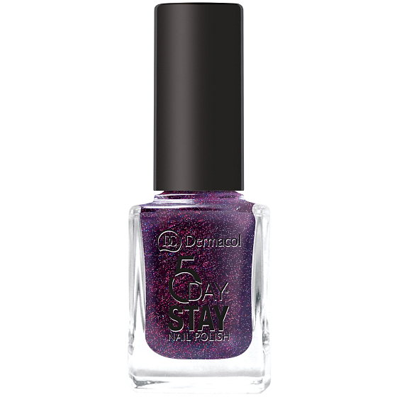 Dermacol 5 Day Stay Langlebiger Nagellack 24 Royal Plum 11 ml