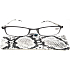 Berkeley Eyeglasses +0,5 weiß-schwarze Schlangenhaut mit Etui 1 Stück MC2107
