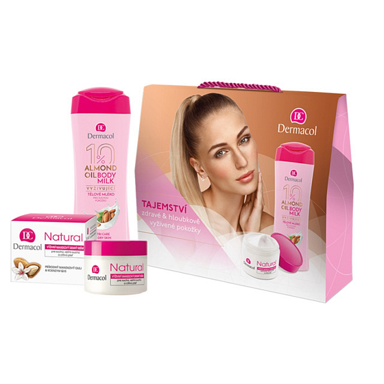 Dermacol Mandelöl Körperlotion 250 ml + Natürliche Tagescreme 50 ml, Kosmetikset