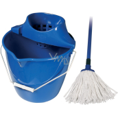 Spokar Reinigungsset Cotton Eimer, Auswringer, Mopp Blau 1 Set