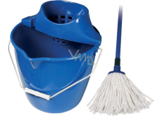 Spokar Reinigungsset Cotton Eimer, Auswringer, Mopp Blau 1 Set