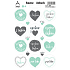 Arch Home Labels Home Labels Aufkleber Hergestellt mit Liebe 12 x 18 cm