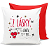Nekupto Gift Center Kissen mit Widmung von der Liebe 30 x 30 cm