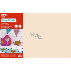 Apli Creme Schaumstoffpapier 600 x 400 x 2 mm 5 Blatt Apli Creme Schaumstoffpapier 600 x 400 x 2 mm 5 Blatt
