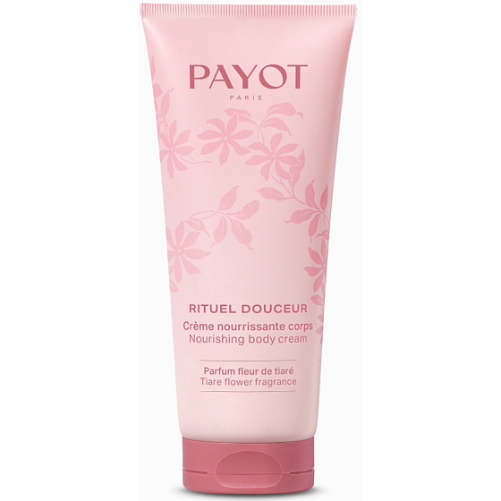 Payot Rituel Douceur mit Tiare-Blütenduft, nährende Körpercreme mit Rosenquarz-Mikrokristallen 100 ml