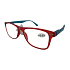 Berkeley Lesebrille Dioptrien +2 Kunststoff rot, blaue Seitenrahmen 1 Stück MC2268