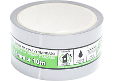 Mako Standard Gewebeband für Reparaturen, silber, 48 mm × 10 m