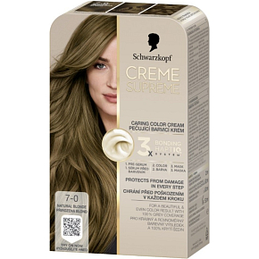 Schwarzkopf Creme Supreme Haarfarbe 7-0 natürliche Blond 60 ml