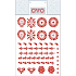 Ovo Ostern Abziehbilder Rot 12 Motive 1 Blatt