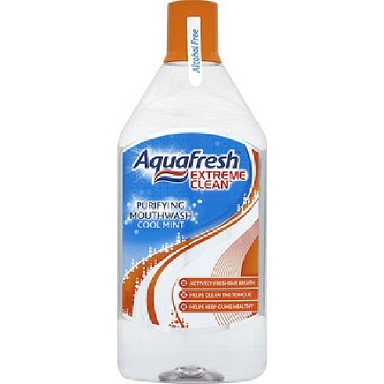 Aquafresh Extreme Clean Purifying Cool Mint Mundwasser 500 ml