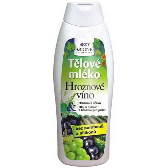 Bione Cosmetics Traubenwein-Körperlotion für alle Hauttypen 500 ml