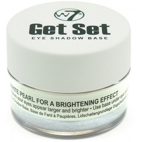 W7 Holen Sie sich Set Eye Shadow Base unter den Lidschatten mit dem Aufhellungseffekt White Pearl 7 g