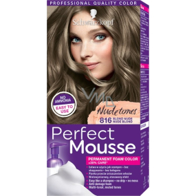 Schwarzkopf Perfect Mousse Dauerschaumfarbe Haarfarbe 816 Nude Blond