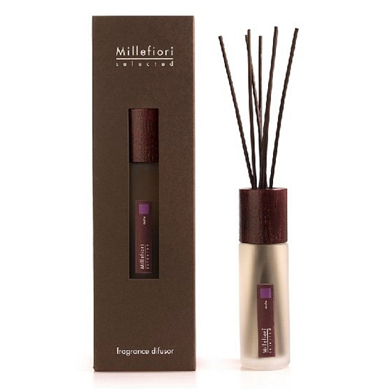 Millefiori Milano Ausgewählter Mirto - Myrta Diffusor 100 ml + 7 Stiele 28 cm lang für kleinere Räume dauert 5-6 Wochen