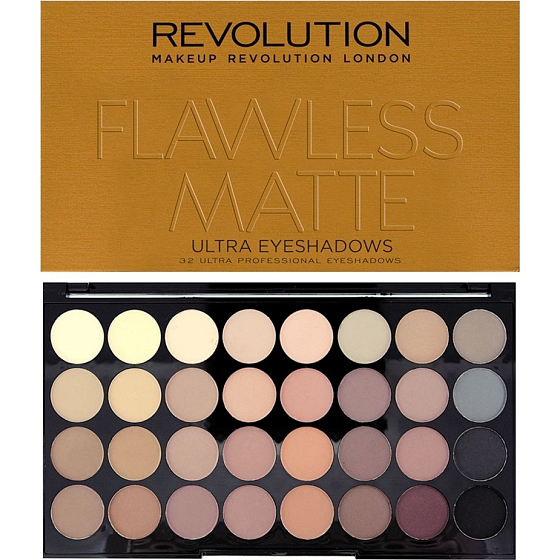 Makeup Revolution Ultra Eyeshadows 32 Lidschatten-Palette Flawless Matte 16 g
