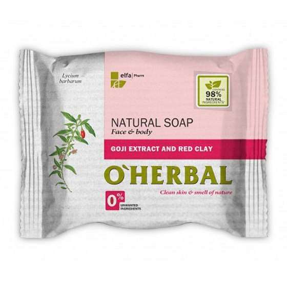 Über Herbal Natural Goji und Red Clay Natural Toilet Soap 100 g