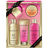 Baylis & Harding Cocktail Hour Pfirsich Bellini Reinigungsgel 300 ml + Himbeer Rose Duschcreme 300 ml + Himbeer Rose Körperlotion 130 ml + Pfirsich Bellini Badekristalle 100 g + Himbeer Rose Schaumbad Ballistic 140 g, Kosmetikset