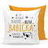 Nekupto Gift Center Kissen mit Widmung Crack Großmutter 30 x 30 cm
