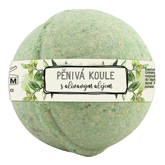 Böhmen Geschenke Olivenöl prickelnde schaumige Kugel 100 g
