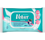 Velvet Intima 2 in 1 befeuchtetes Toilettenpapier 42 Stück