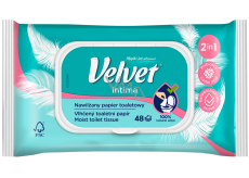Velvet Intima 2 in 1 befeuchtetes Toilettenpapier 42 Stück