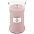 WoodWick Rosewood - Rosenholz-Duftkerze mit Holzdocht und Deckel Glas groß 609 g