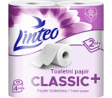 Linteo Toilettenpapier 2-lagig, 4 Rollen, 17 m Rolle
